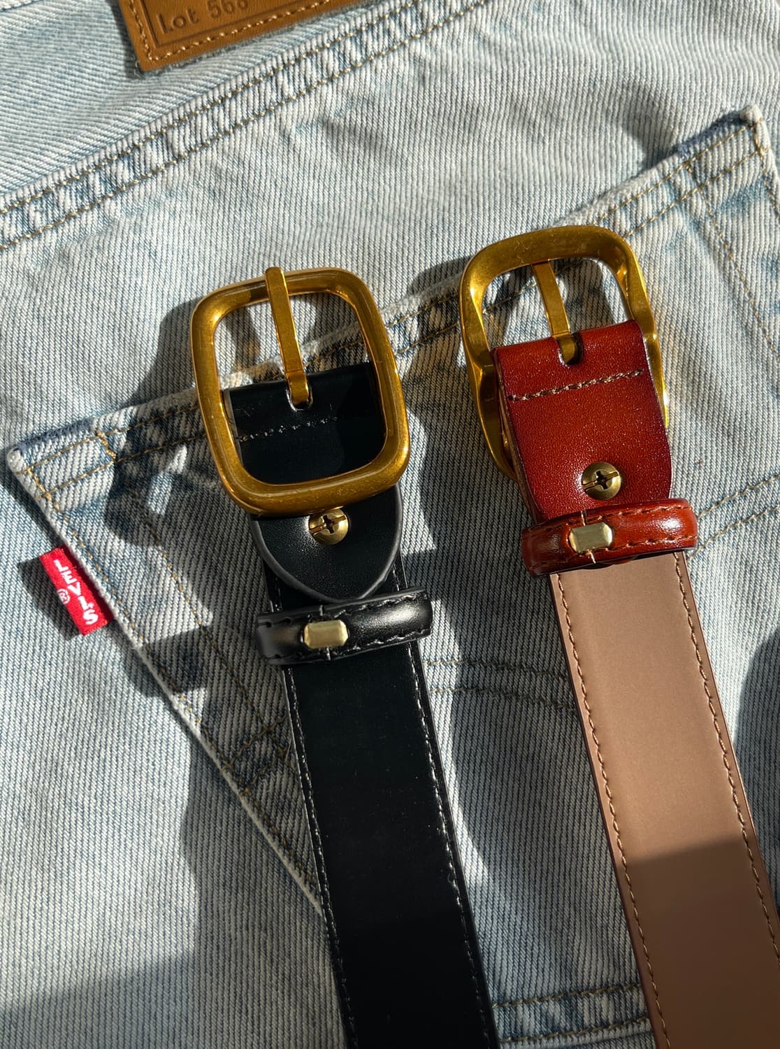 브라스버클 2.8 클래식 남자가죽벨트 상품이미지3