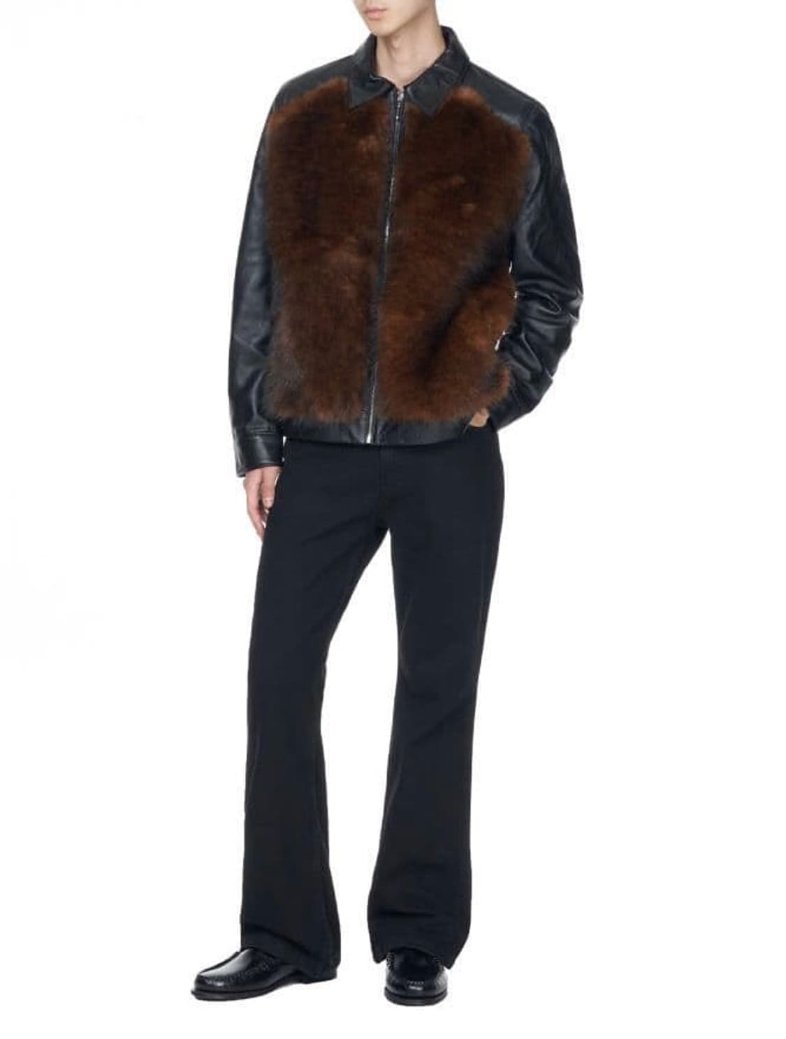 [투어스 착용] ernest w baker 23AW 램레더 밍크 자켓 상품이미지2