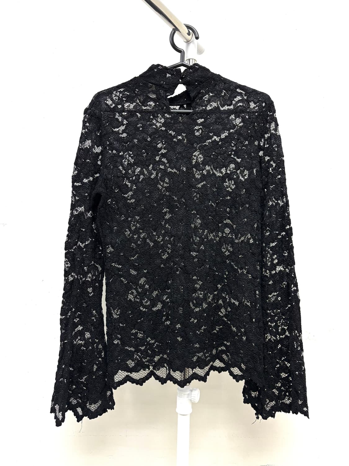 빈티지 블랙 고딕 레이스 블라우스 상품이미지7