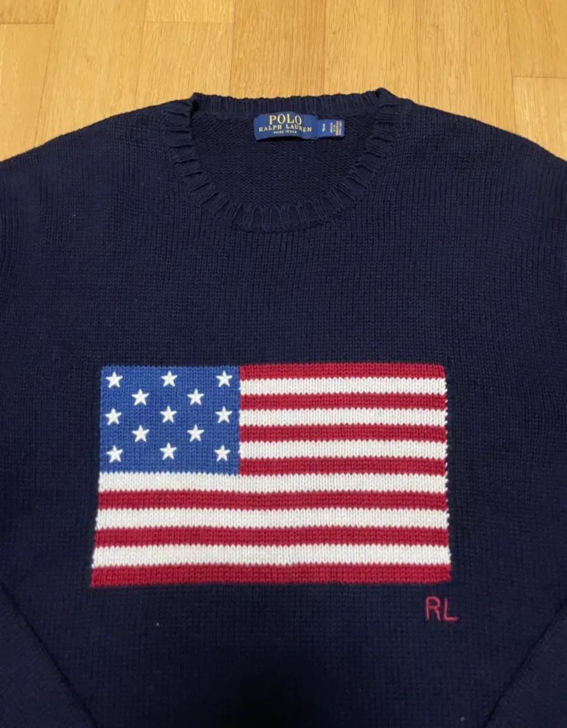폴로 랄프로렌 성조기 니트 네이비 s 상품이미지2