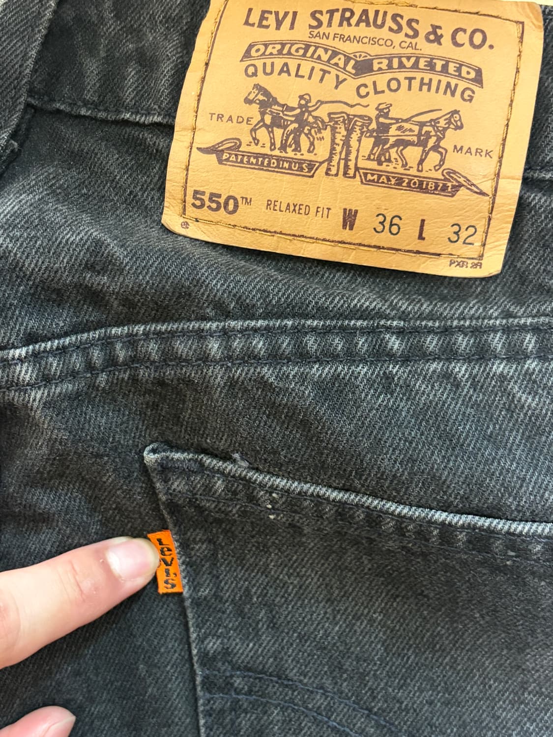 Levi’s 550 black 상품이미지7