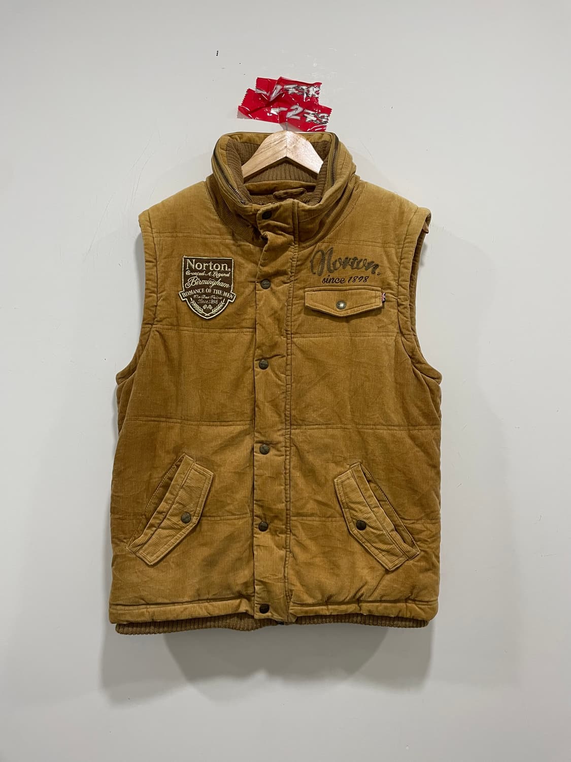 (빈티지)Norton 자수패치 소매 탈부착 2way 코듀로이 자켓 상품이미지7
