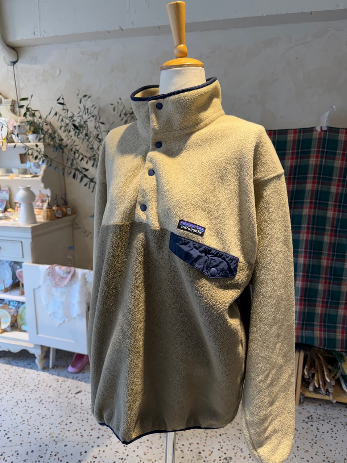 Patagonia]파타고니아 신칠라 풀오버 후리스 L 오트밀 그레이 상품이미지4