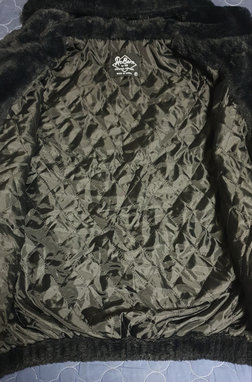 RE BORN by HS 후디 혜비 후리스 블랙 (XL) 상품이미지2