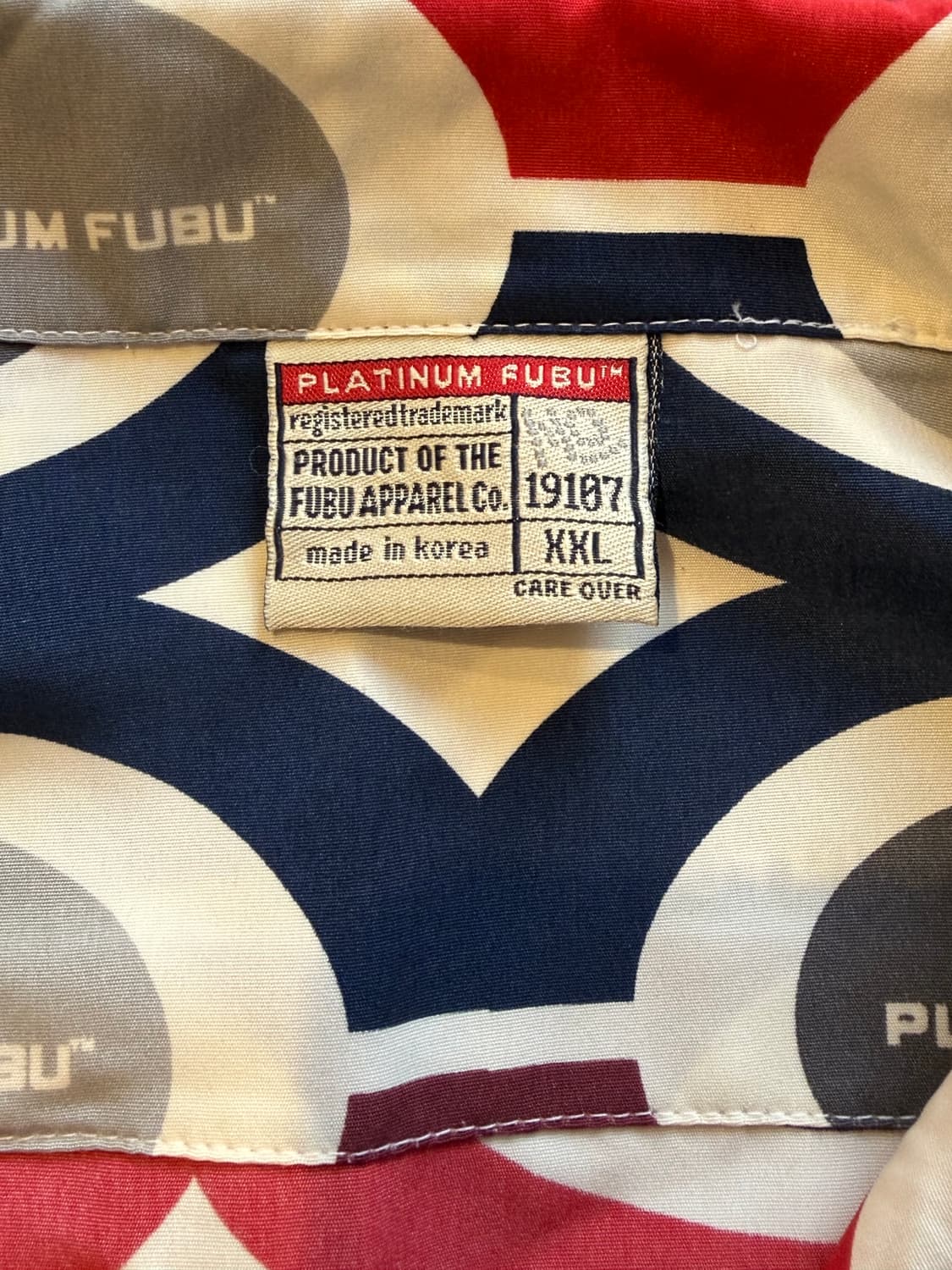 [XXL] 플래티넘 푸부 FUBU 올드스쿨 빈티지 패턴 셔츠 상품이미지3