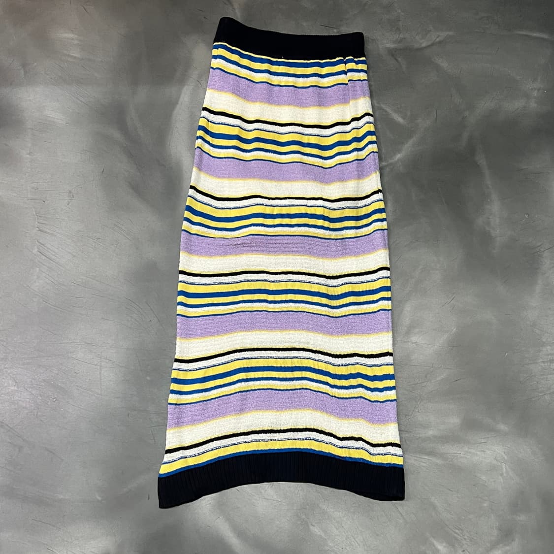  빔즈 스트라이프 니트 롱 스커트 y15801 상품이미지2