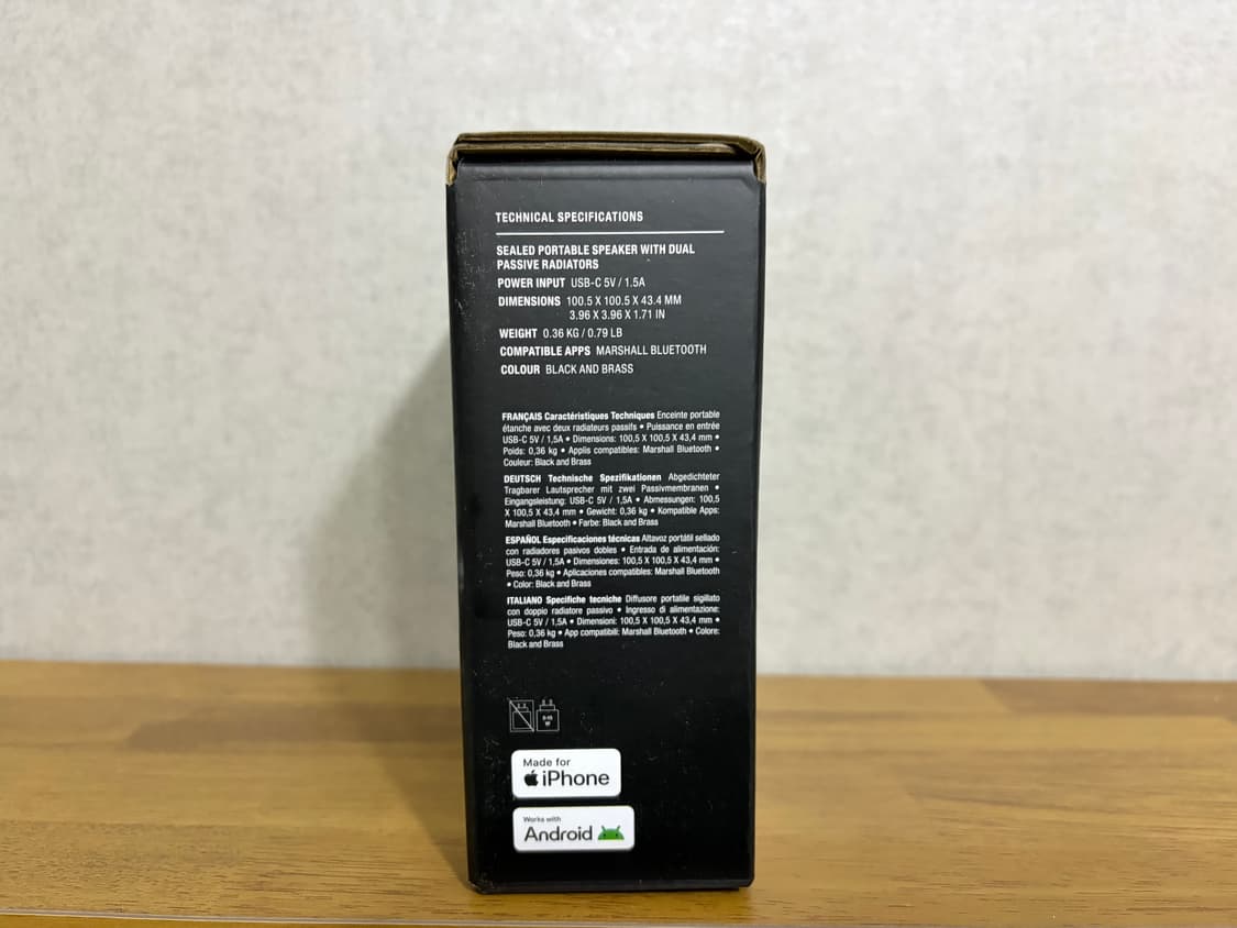 마샬 윌렌2 블랙 새상품 상품이미지3