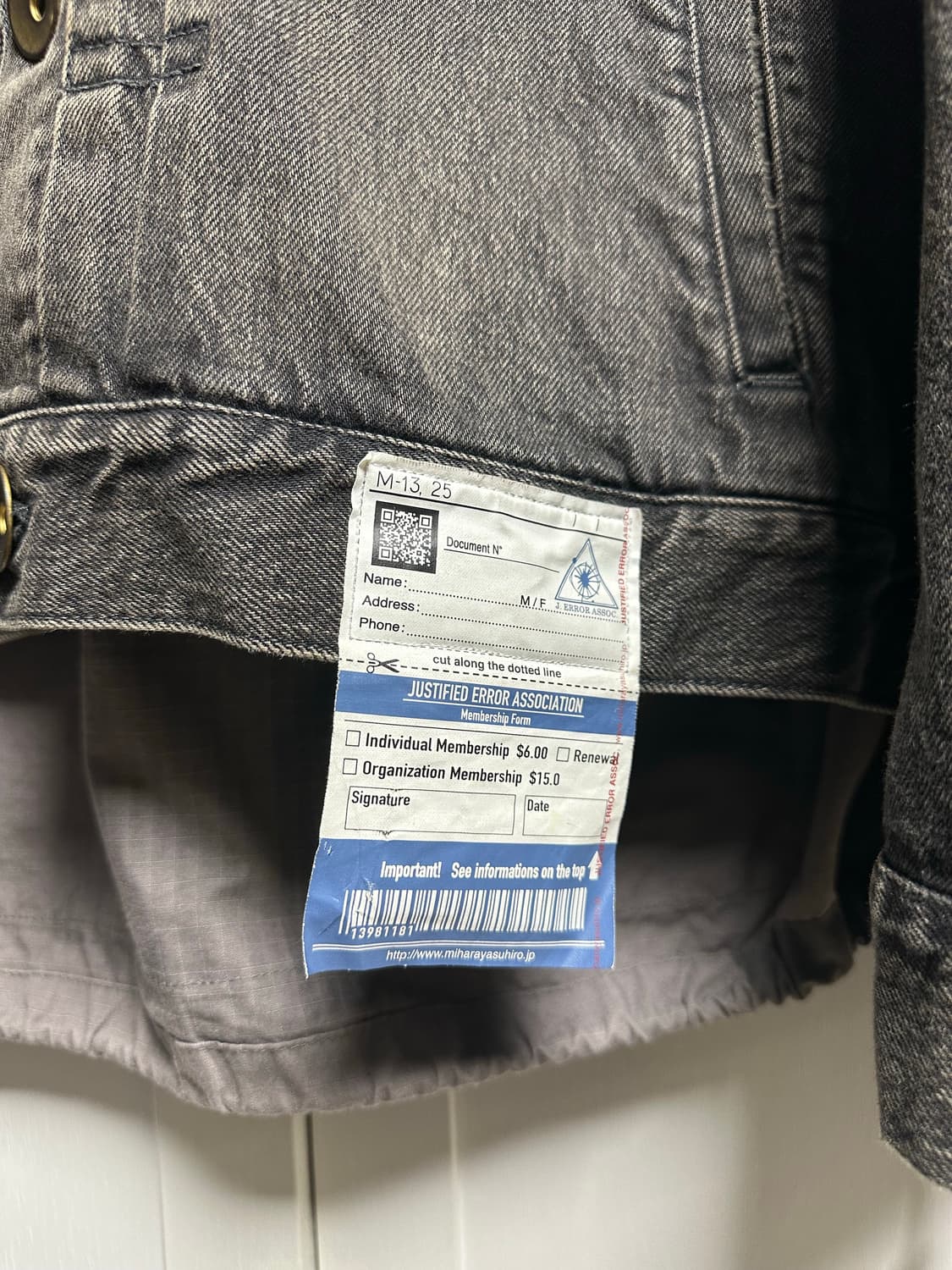 mihara yasuhiro 20ss jacket 상품이미지2