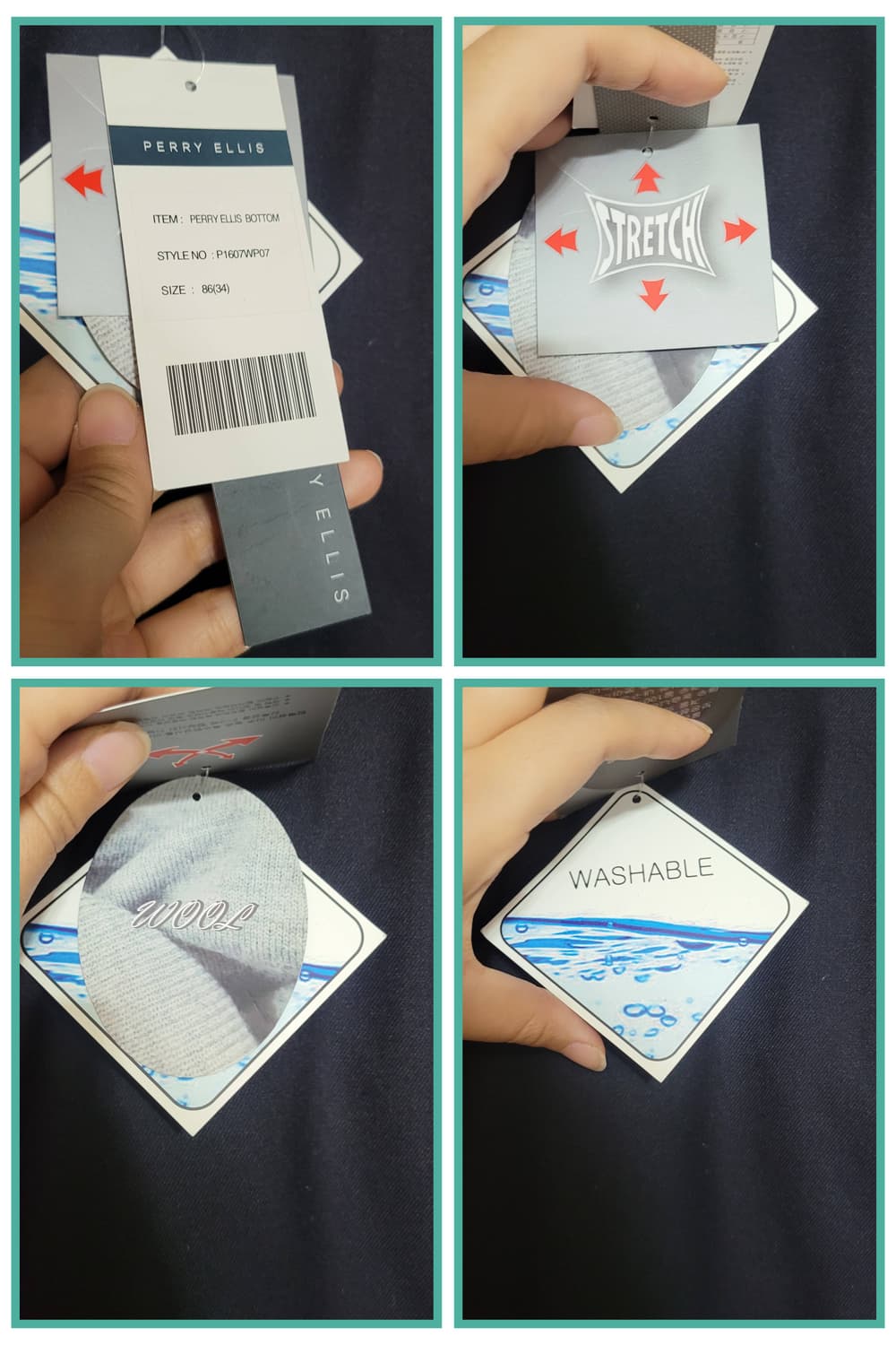 페리 엘리스 남성 기지바지 86(34) 새상품(레이온30) 상품이미지3