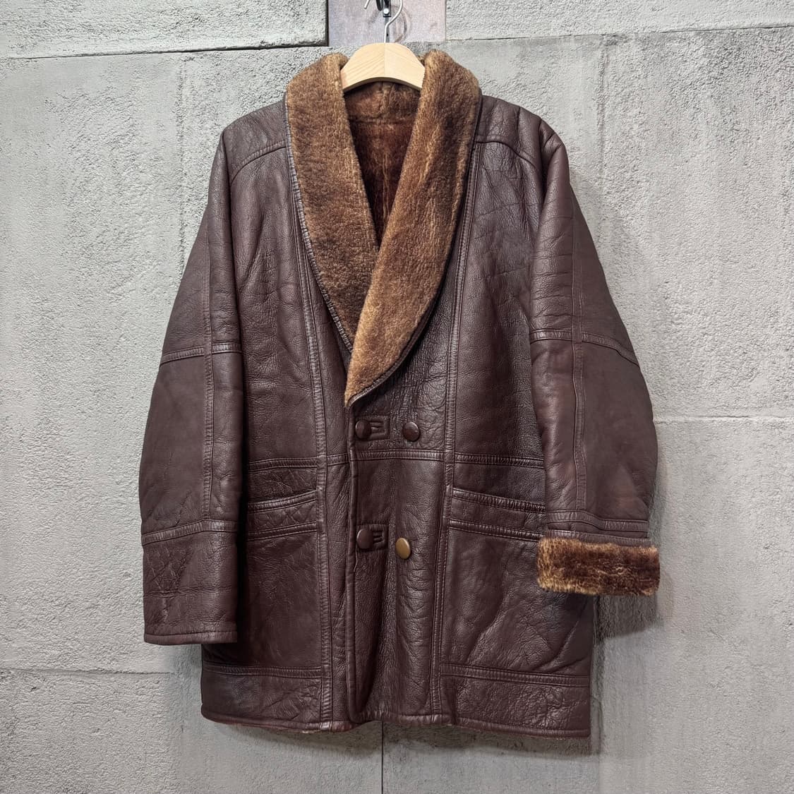 90s MikeLeather 양가죽 무스탕 (XL)  상품이미지1
