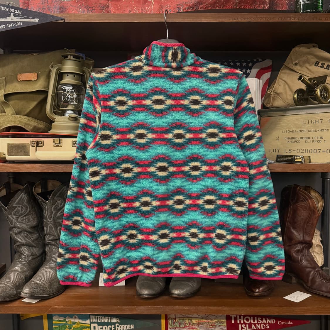 SP15 파타고니아 아즈텍 네이티브 패턴 풀오버 신칠라 플리스 아노락 상품이미지2