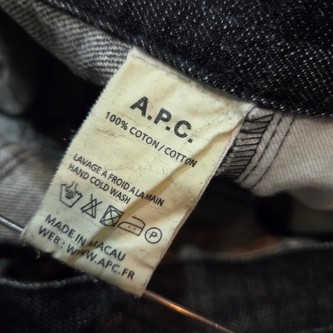 A.P.C. 아페쎄 블랙 데님 팬츠 상품이미지6