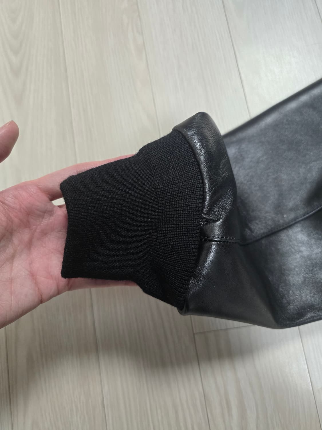 [2]아프레쎄 apresse 25aw 레더 해링턴 자켓 새상품 상품이미지8