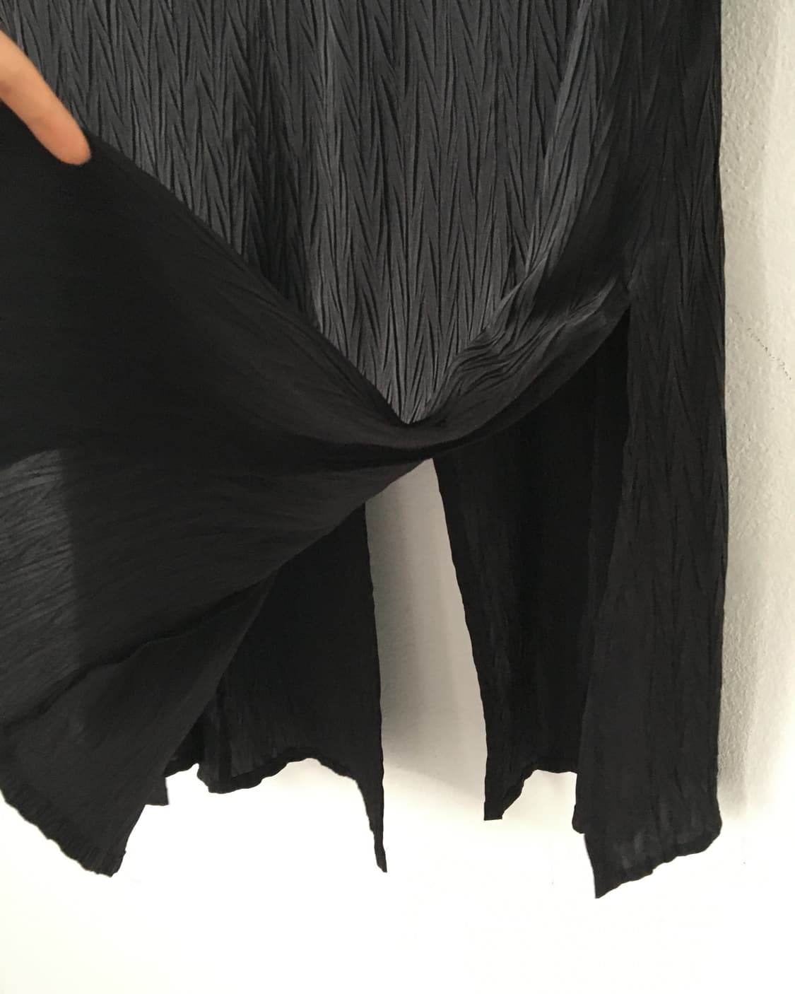 Pleats line point long jacket 상품이미지3