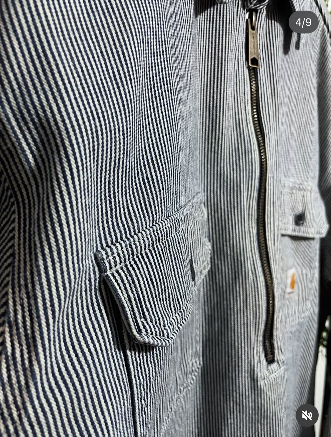 칼하트 스트라이프 하프집업 워크셔츠 상품이미지4