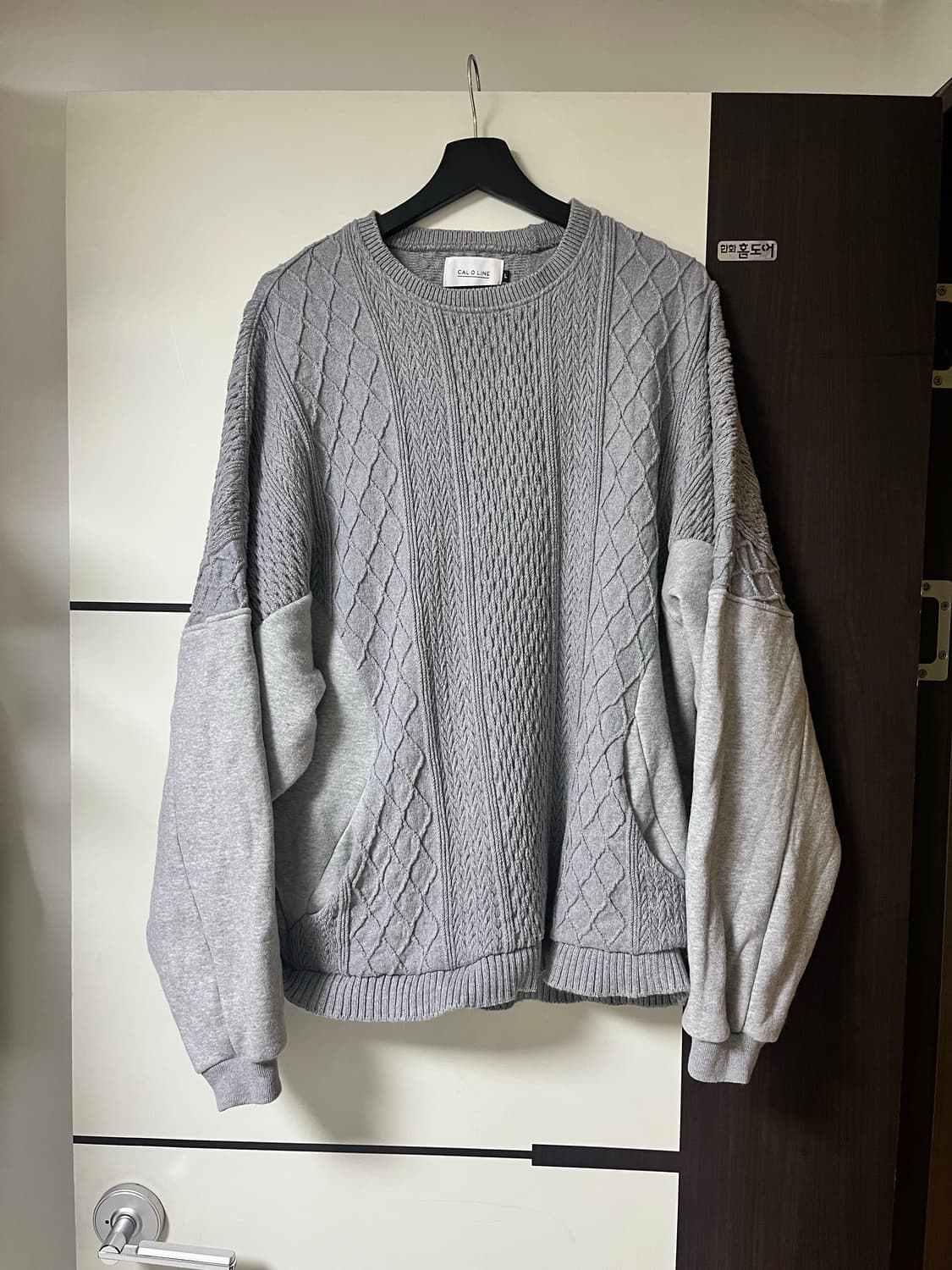 칼오라인 CAL O LINE 케이블 스웻셔츠 상품이미지1