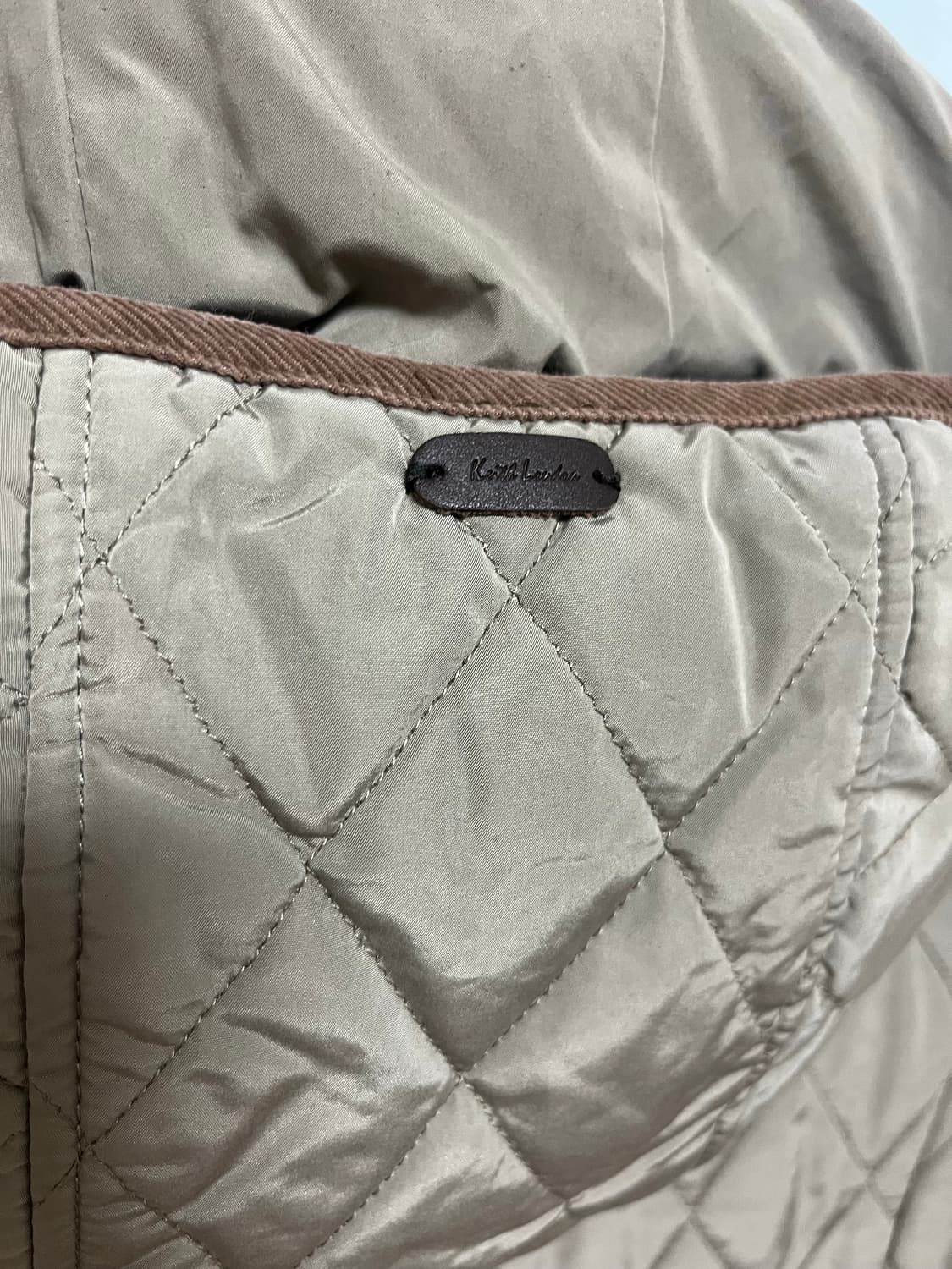 KEITH LONDON 퀼팅 자켓 베이지 상품이미지5