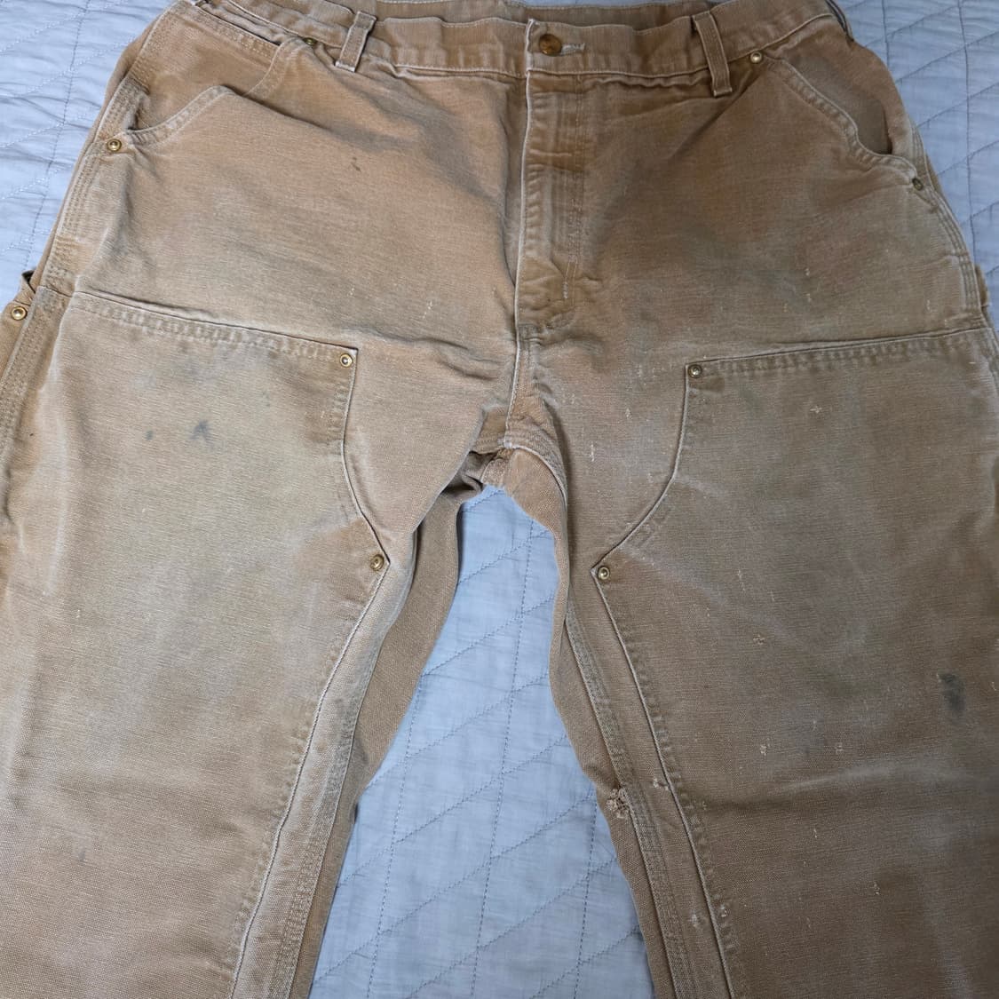 [38X30] 칼하트 더블니 B01 BRN 워크팬츠 쿨컨디션 T-7 상품이미지3