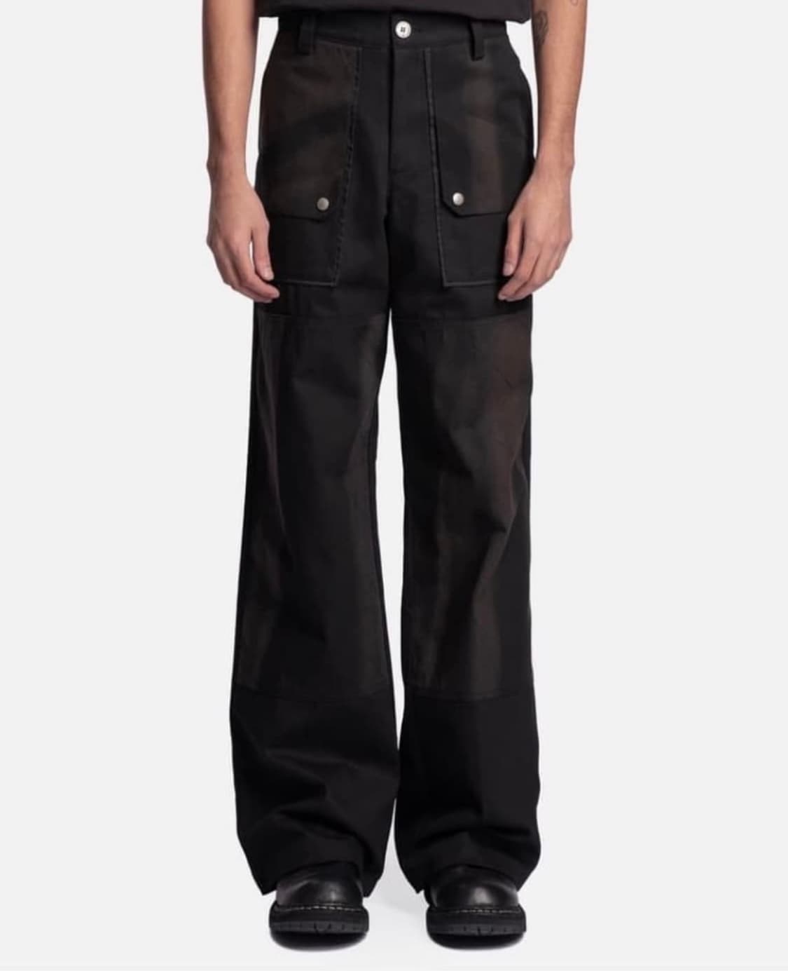 구매) jiyongkim 23ss 더블니 팬츠 L,XL 상품이미지1