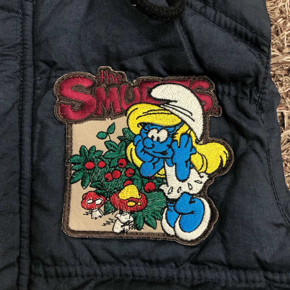 홀하우스 스머프 패치 덕다운 패딩 조끼 상품이미지4