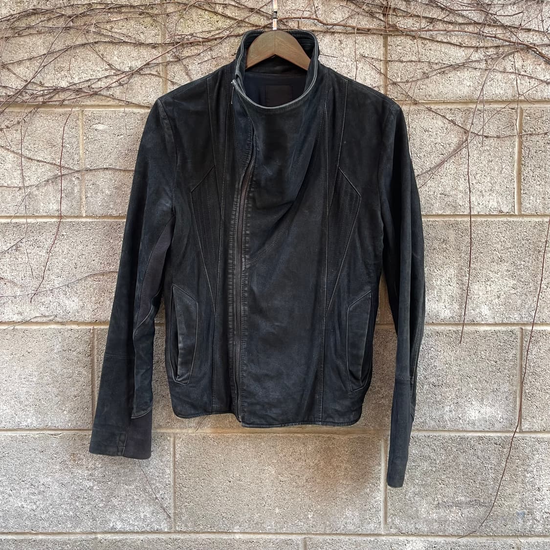 [95] Codes Combine 하이넥 GOAT leather 자켓 상품이미지1