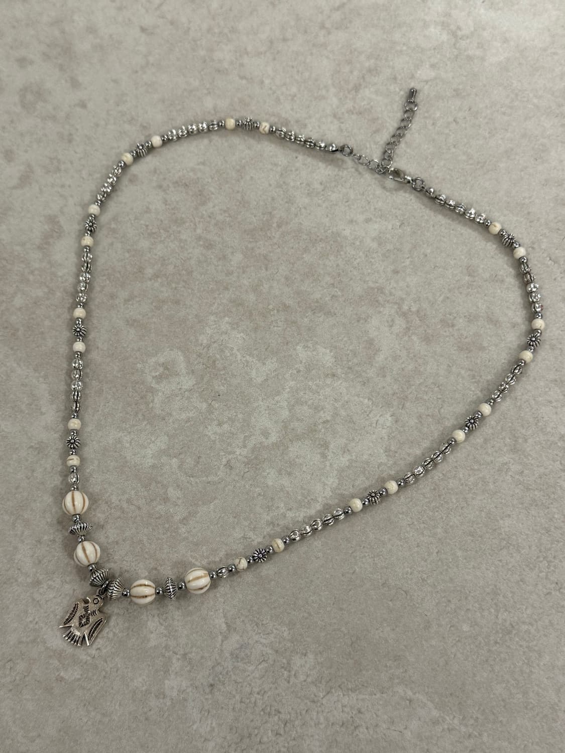 산호 비즈 나바호 목걸이 상품이미지1