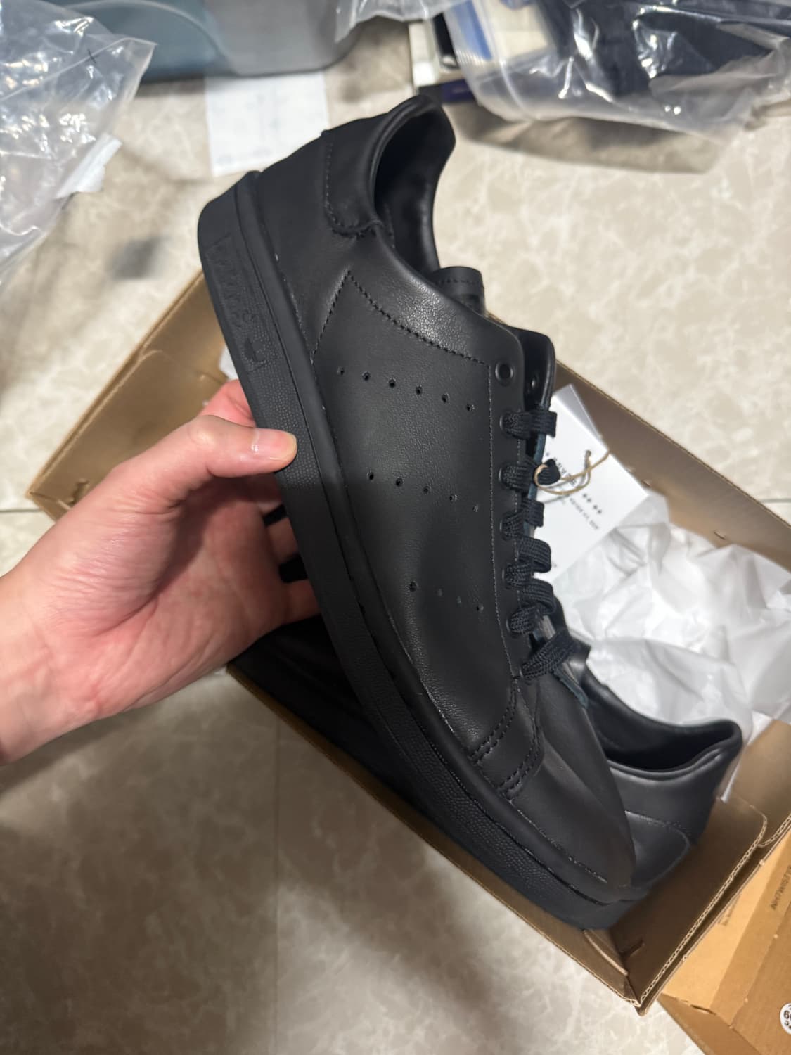 275사이즈 아디다스 스탠스미스 데콘 블랙 IE9117 상품이미지1