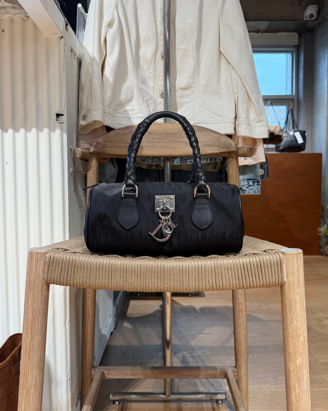 크리스찬 디올 블랙 트로터 미니 보스턴백  상품이미지1