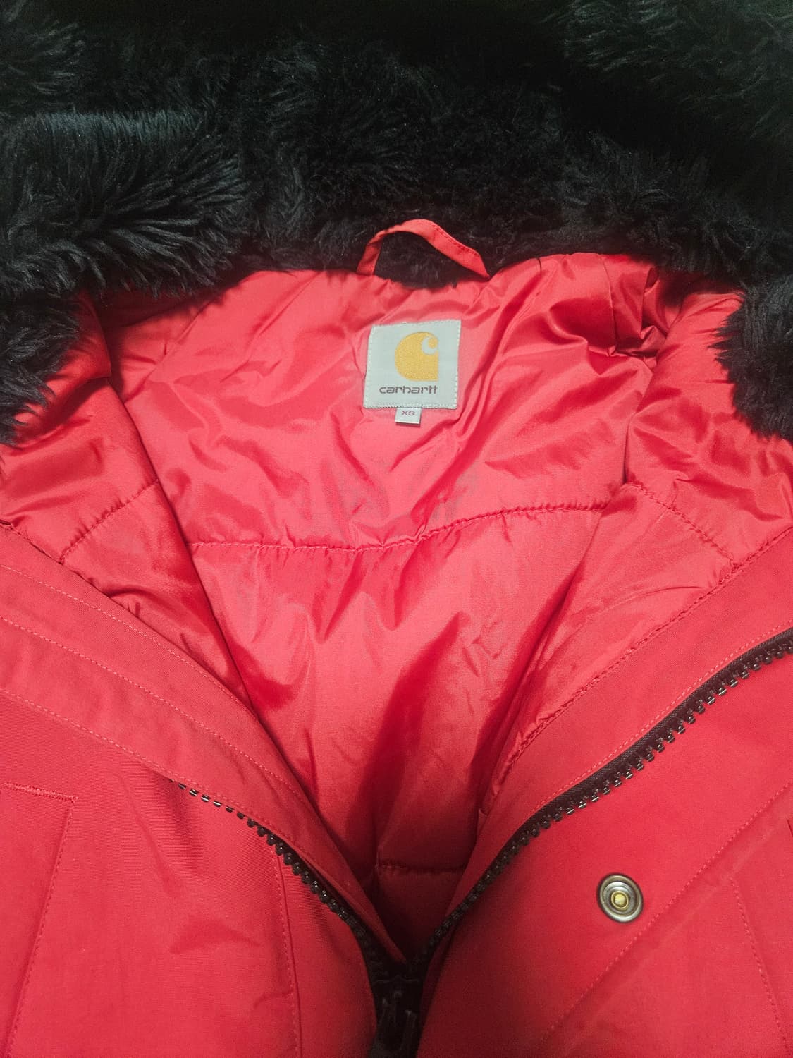 칼하트 앵커리지 파카 레드 패딩 상품이미지2