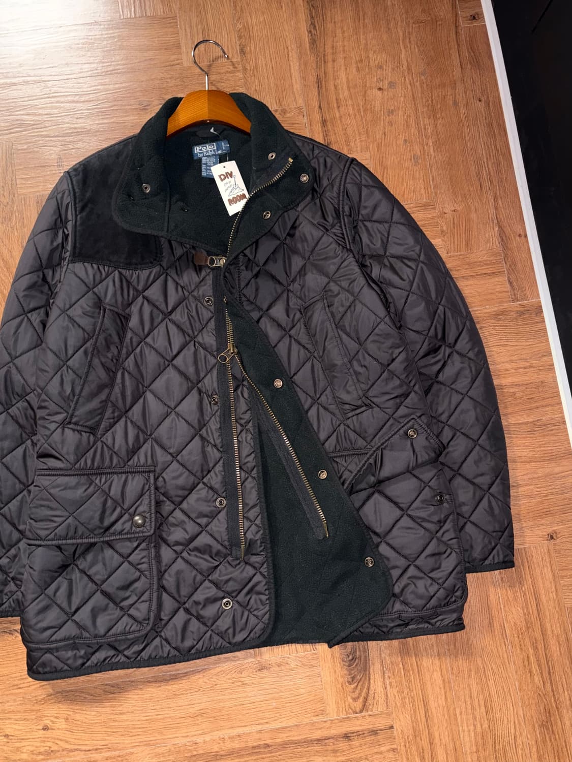 폴로 랄프로렌 레더 패치 퀄팅자켓 상품이미지1