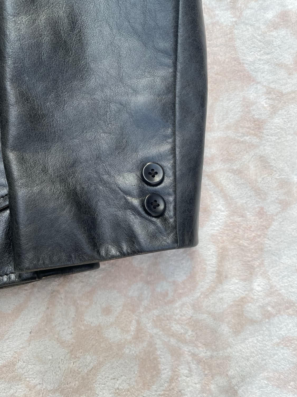 Vintage GAP Black Leather Blazer  상품이미지4