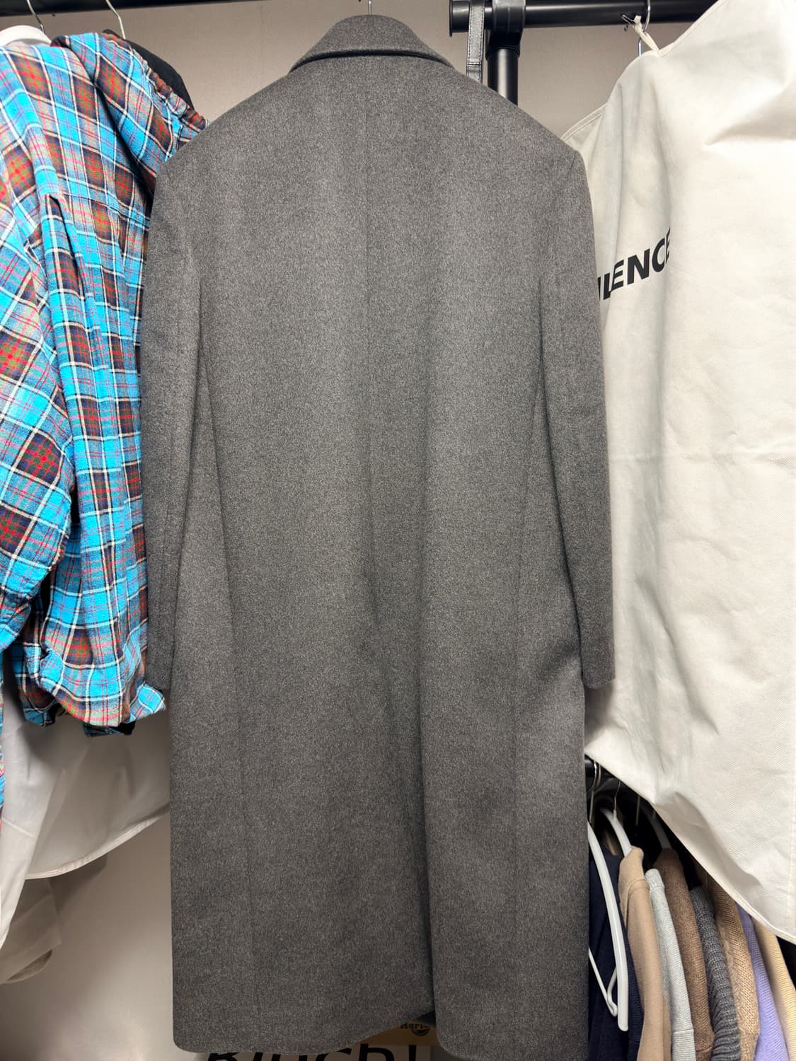 [S] 인사일런스 마펠 캐시미어 싱글 코트 MELANGE GREY 상품이미지4