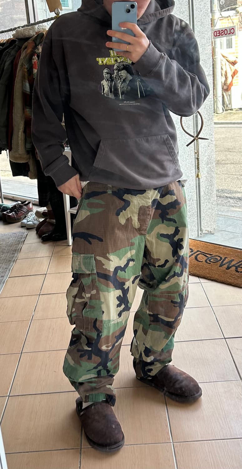 90’s 미군 오리지널 우드랜드BDU팬츠 라지/숏 상품이미지7