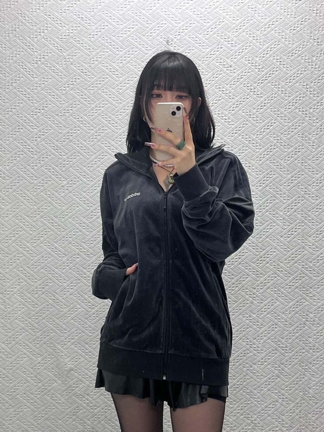 아디다스 아디컬러 스트릿 캐주얼 벨루어 져지 집업 110 C11580 상품이미지2