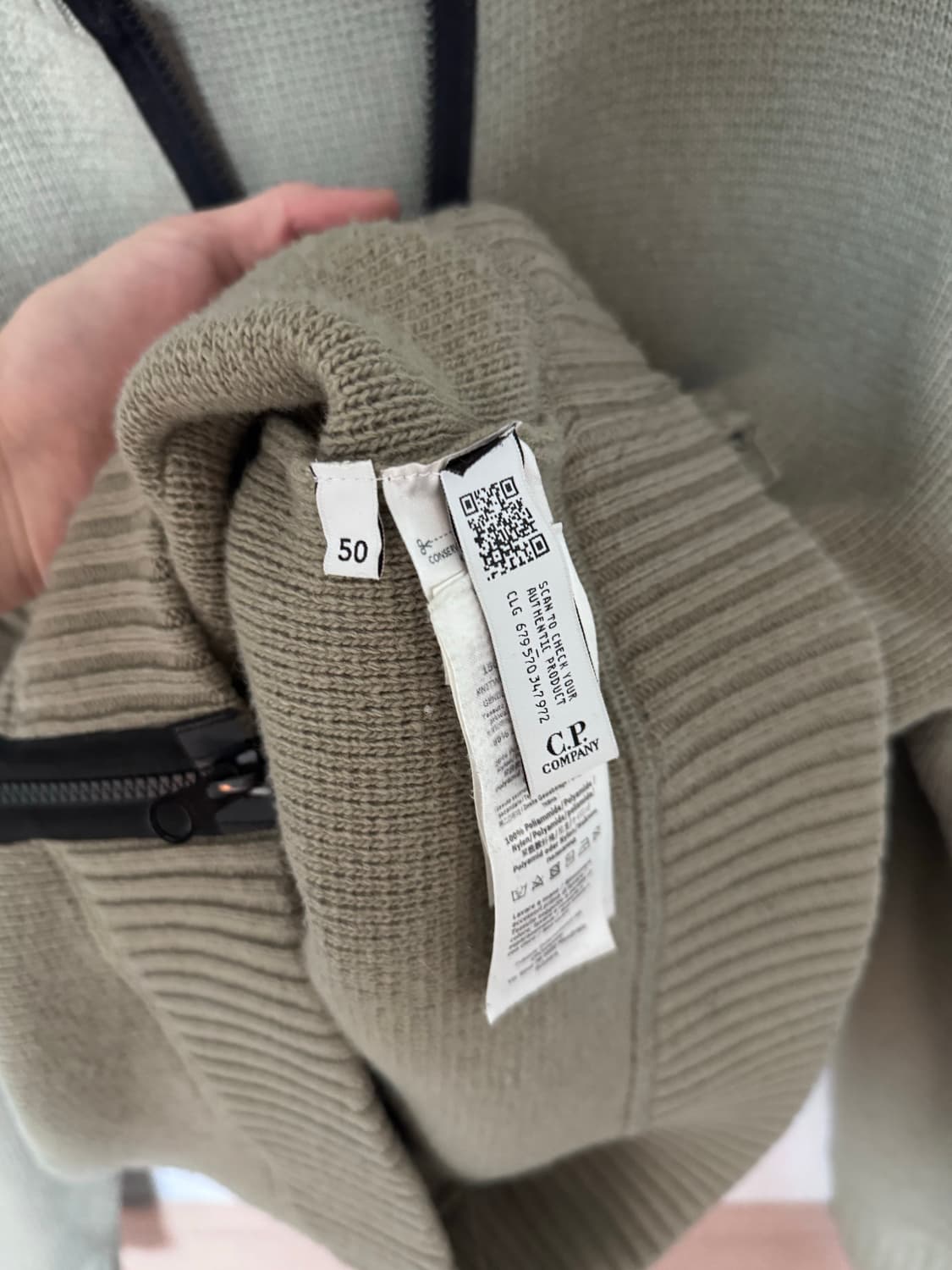 CP 컴퍼니 CP COMPANY 투웨이 집업 니트 상품이미지5