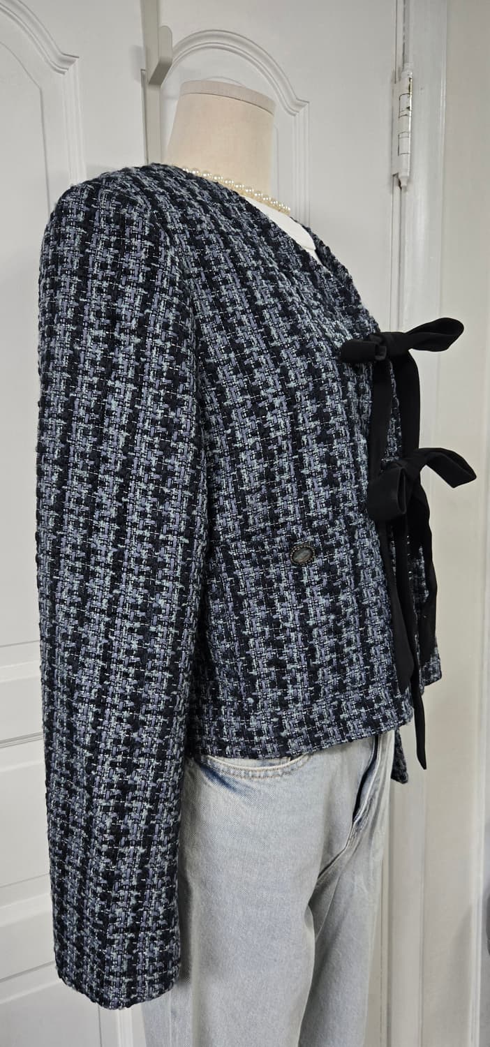 쿠오세 리본 트위드자켓 상품이미지4