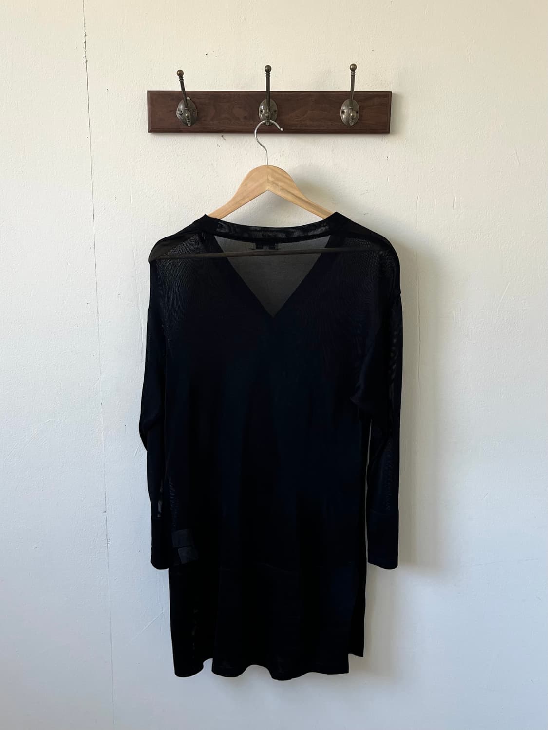 90‘s BALENCIAGA 블랙 시스루 가디건 상품이미지3