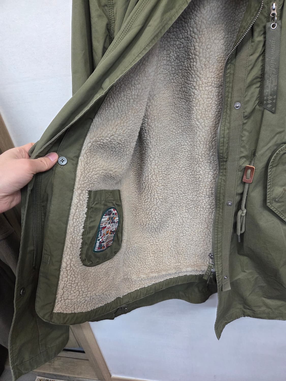 써스데이아일랜드 개파카 야상 자켓 s 상품이미지3