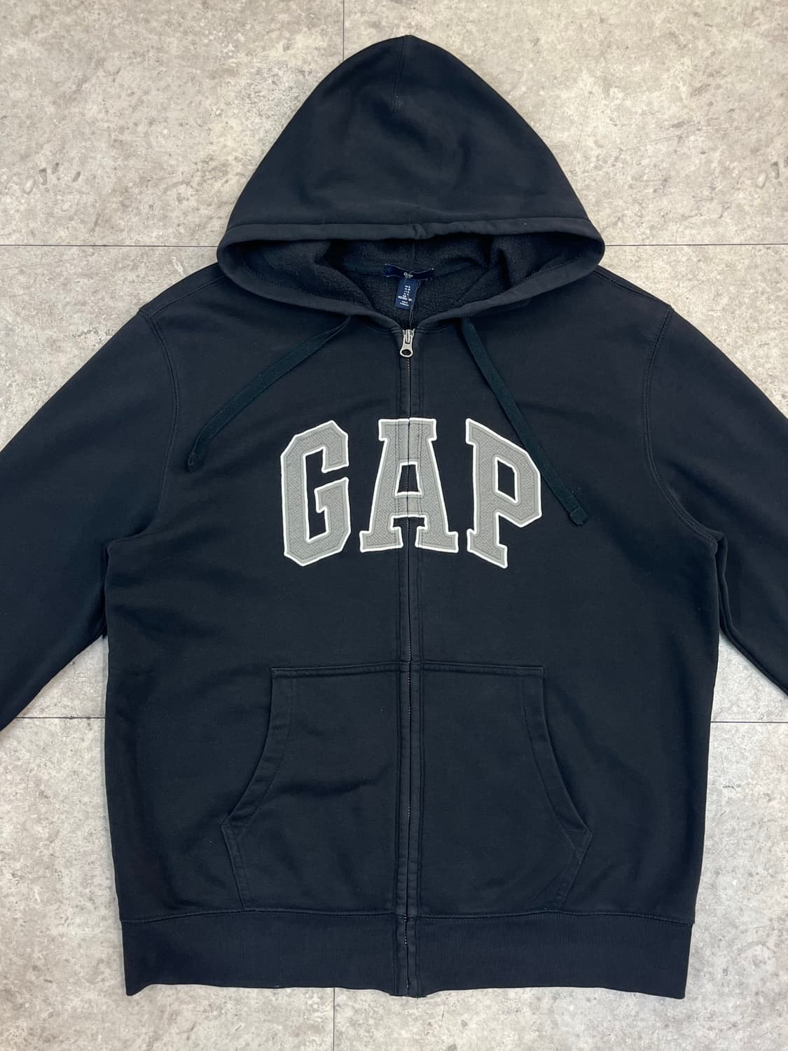 갭 기모 후드집업 블랙 L #csz3762 상품이미지5
