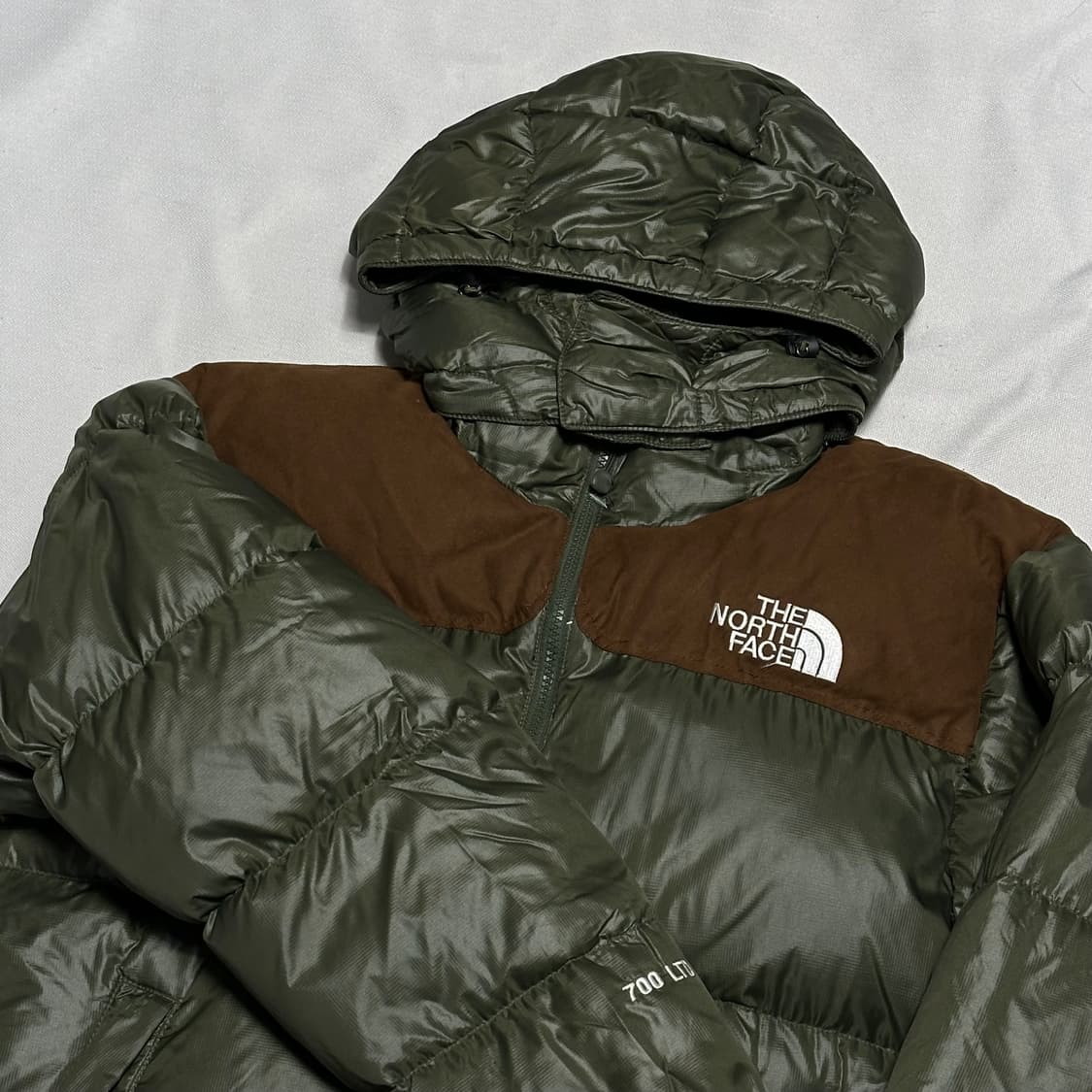 95 노스페이스 눕시 700 LTD 카키 구스다운 패딩  상품이미지1
