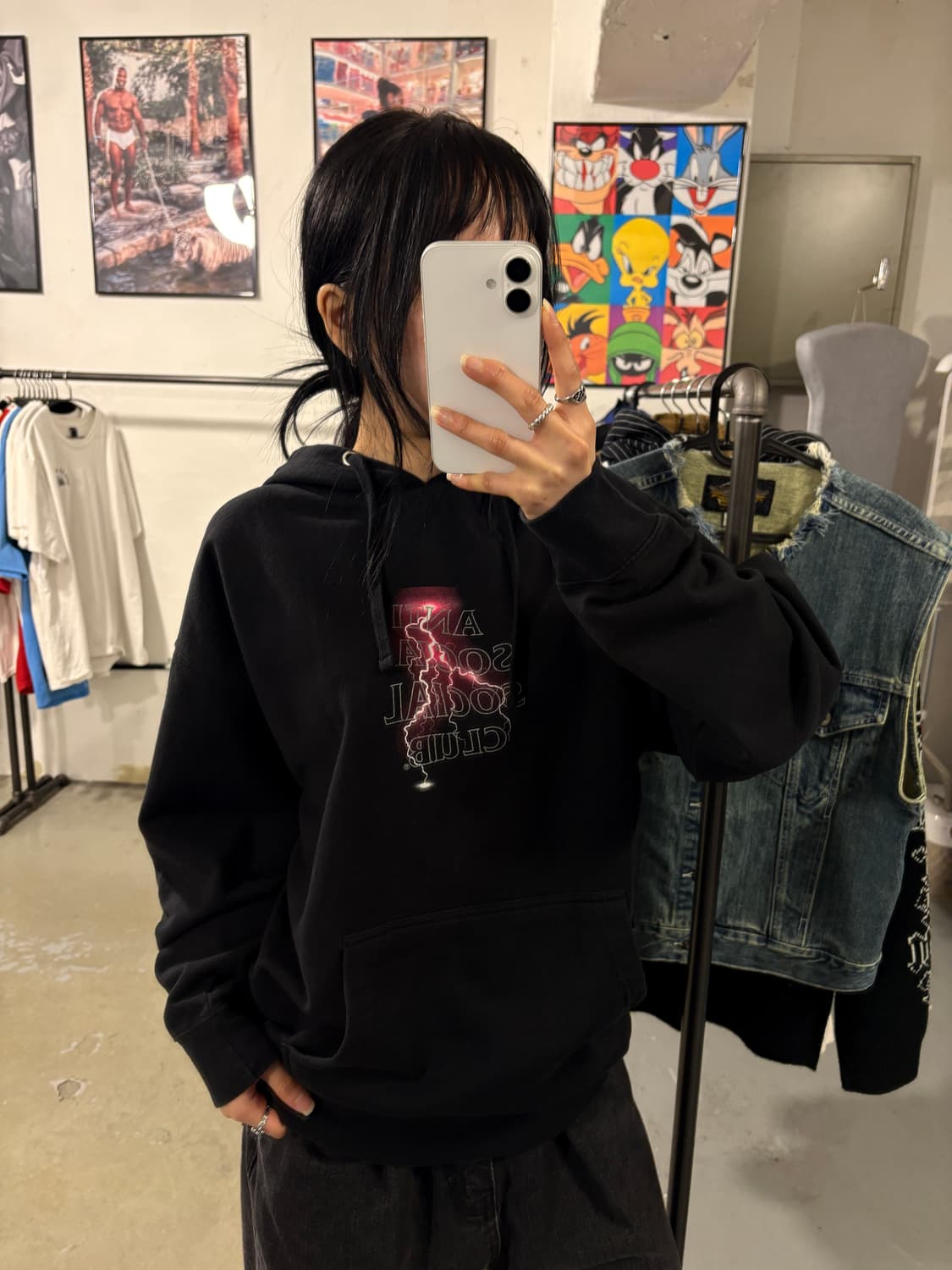 안티소셜클럽 후드티 상품이미지3