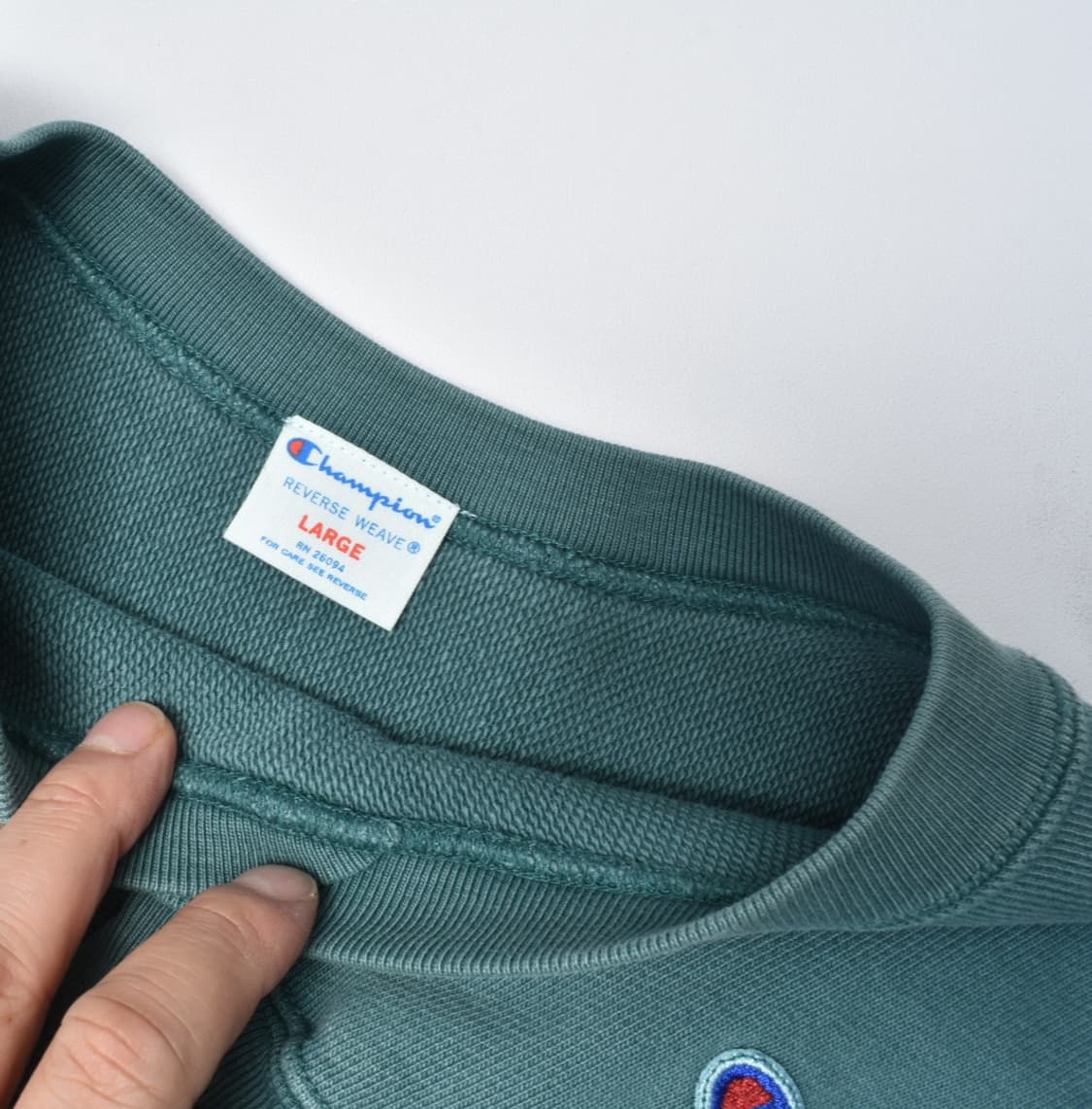 챔피온 재팬 패치 맨투맨 스웻셔츠 L N0628 상품이미지3