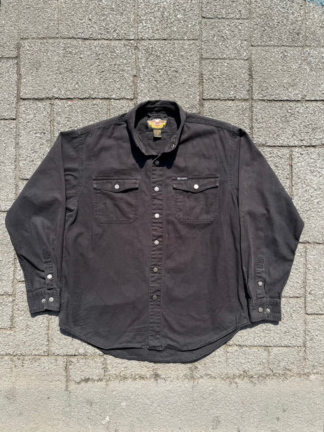 할리데이비슨 긴팔 셔츠 블랙 상품이미지6