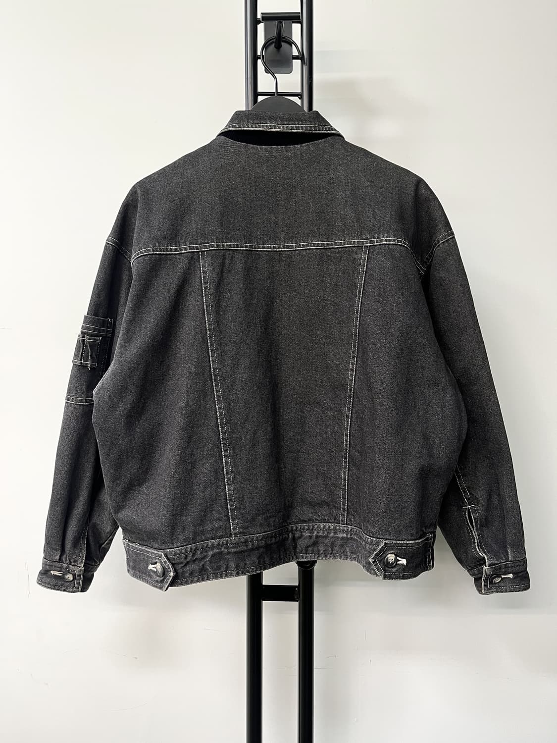 Crispy Club 셔링 플리츠 데님 자켓 상품이미지4