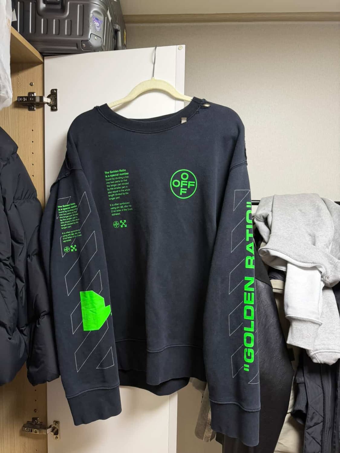 오프화이트 20SS Arch Shapes 맨투맨 상품이미지1