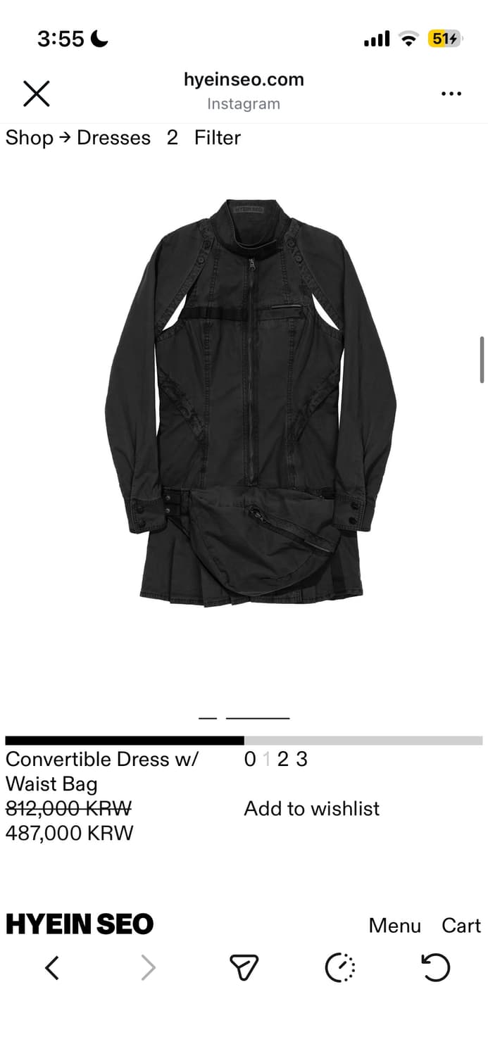 구함) 혜인서 Convertible Dress w/ Waist Bag 상품이미지1