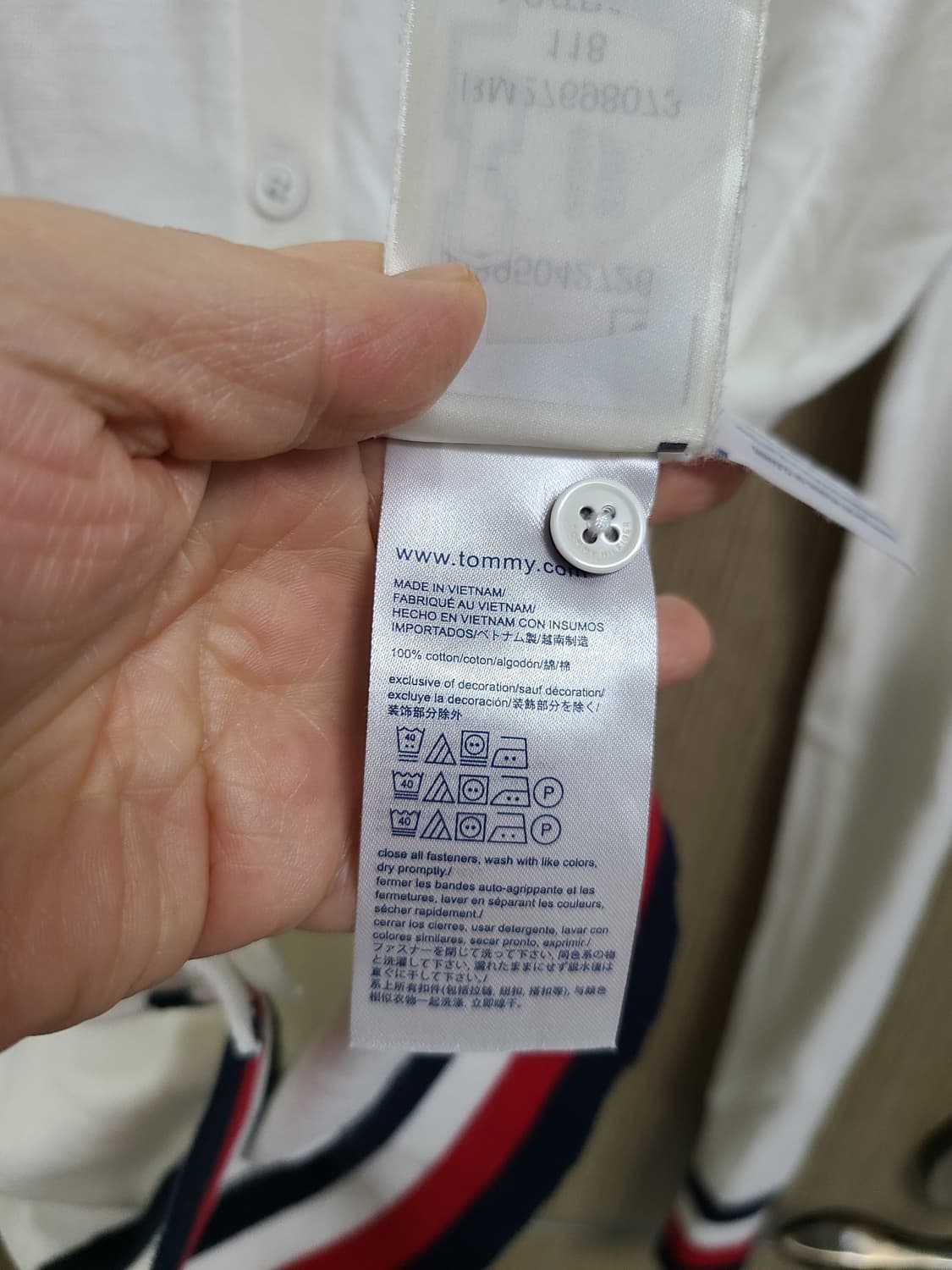 타미힐피거 화이트 가디건 상품이미지7
