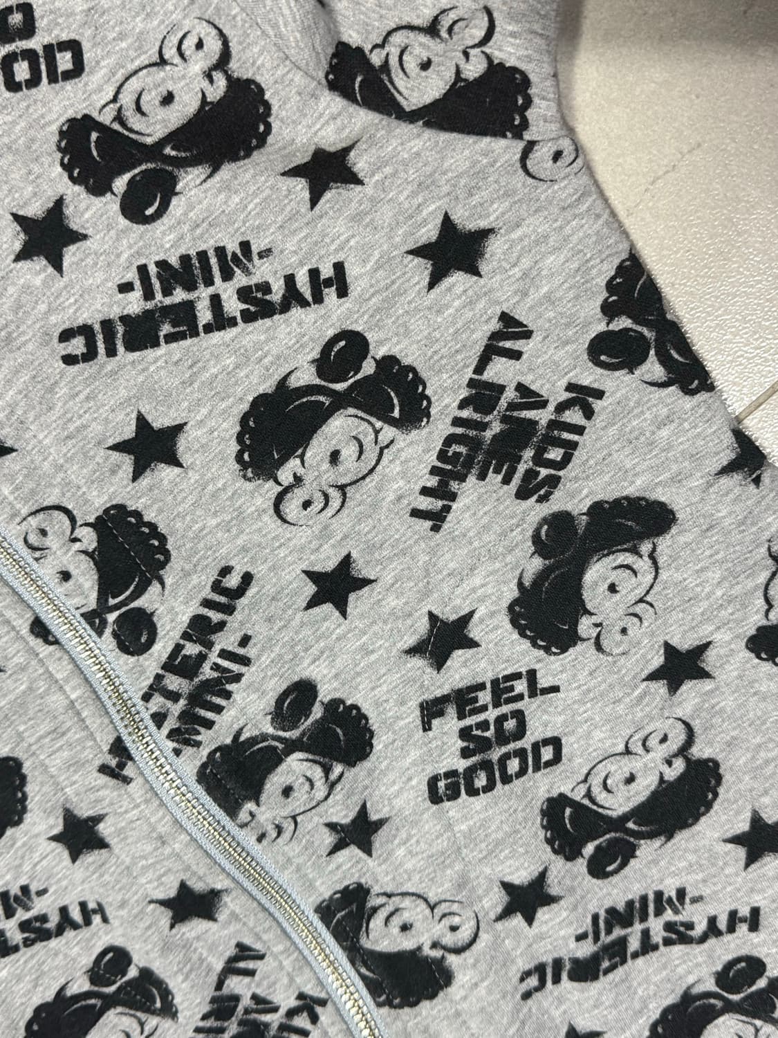 히스테릭 글래머 아카이브 스타 패턴 후드집업 자켓 상품이미지2