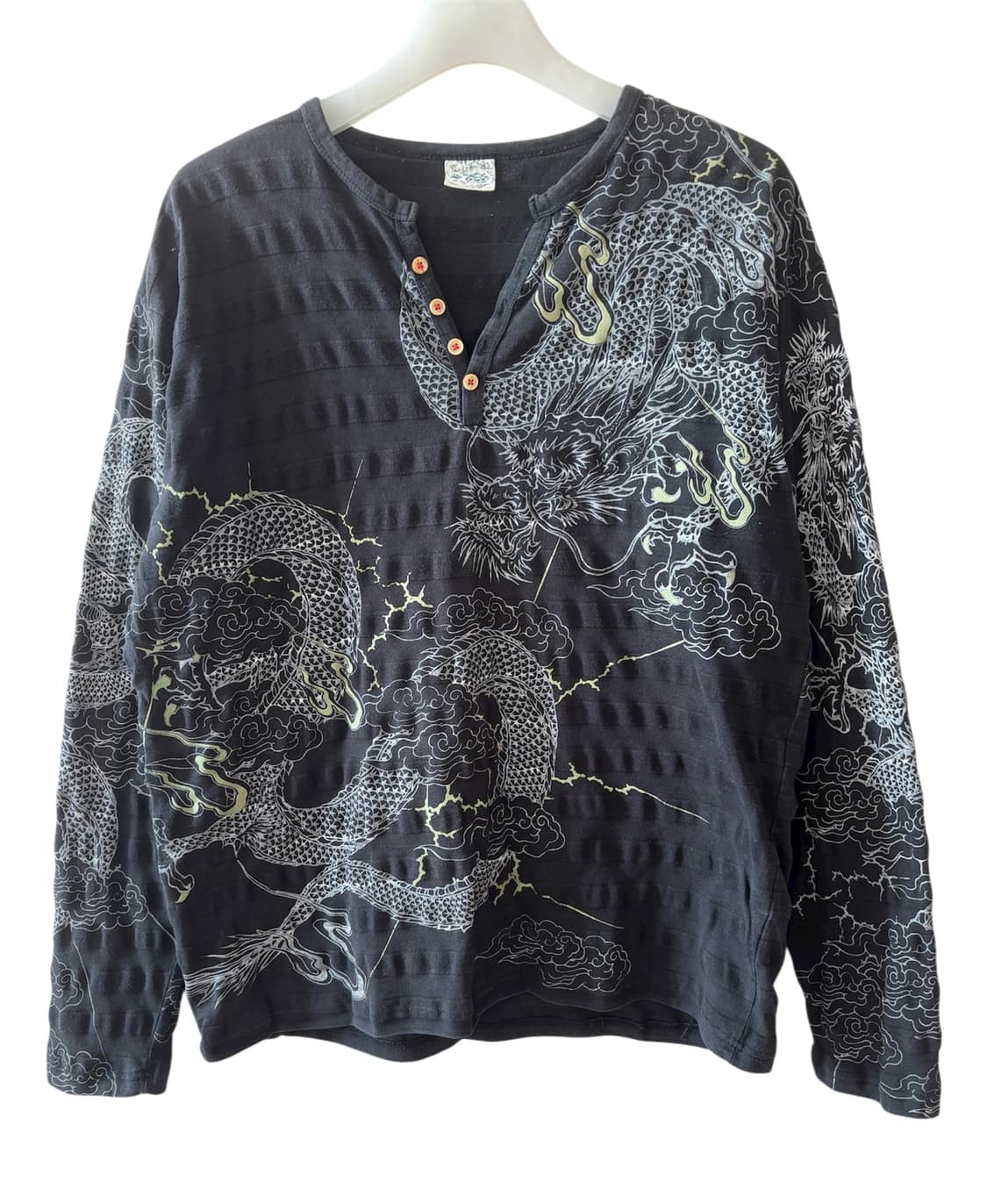 재패니즈 드래곤 프린티드 롱슬리브 티셔츠 상품이미지1