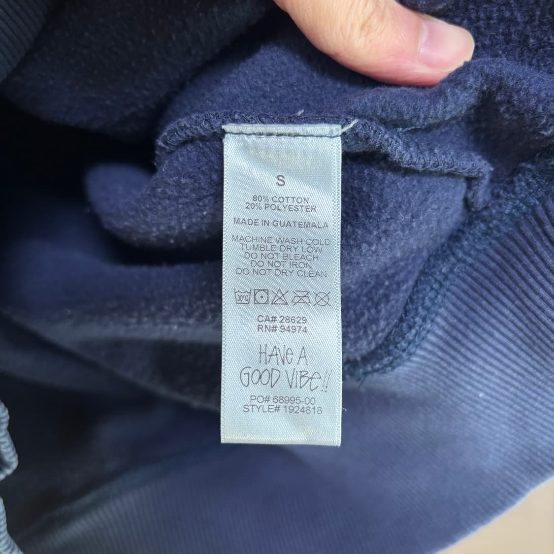 스투시 댄스 에너지 후드 네이비 상품이미지4